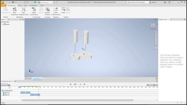 Inventor How To Create Exploded View Tutorial смотреть онлайн