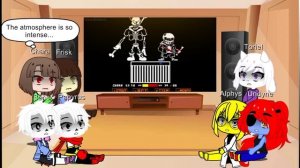 UNDERTALE react to "HELP FROM the void Phase 1 - 3" | Read Description | Gacha Reaction