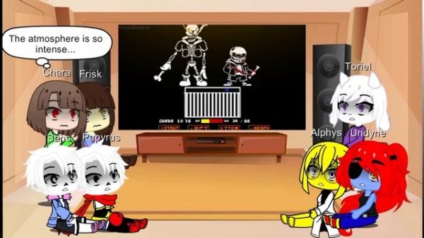 UNDERTALE react to "HELP FROM the void Phase 1 - 3" | Read Description | Gacha Reaction