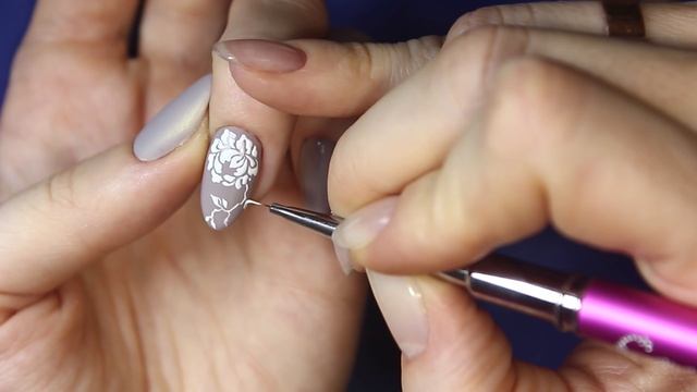 Маникюр гель лаком с втиркой для ногтей. Шелковый маникюр) Зеркальный блеск и нежный дизайн ногтей. смотреть онлайн
