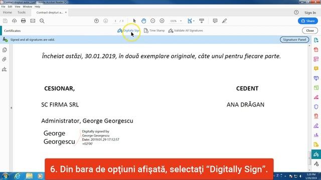 TUTORIAL certSIGN: Cum semnez electronic, cu valoare legală, un PDF? смотреть онлайн