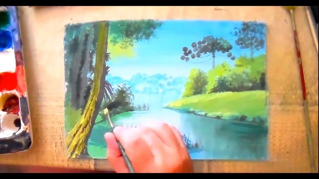 Летний пейзаж. Как нарисовать природу. Рисунки для срисовки смотреть онлайн