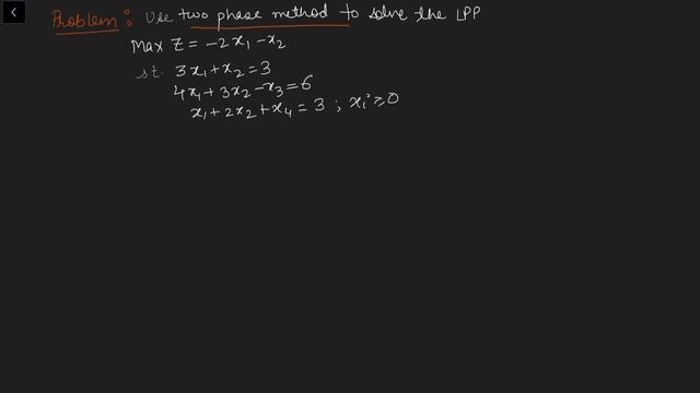 Simplex Method |Part 11| Two Phase Method (Feasible Optimal Solution) смотреть онлайн