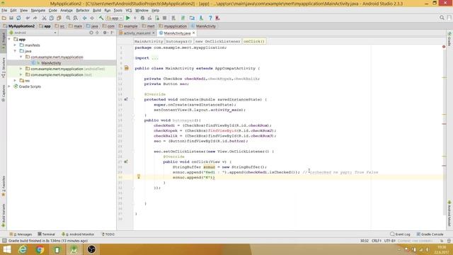 Android Studio ile CheckBox Basit Uygulaması смотреть онлайн