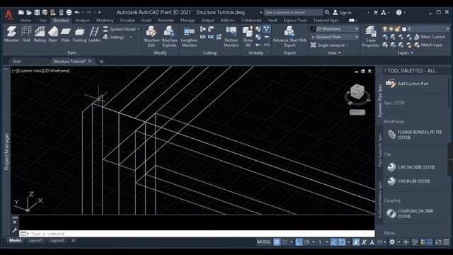 Plant 3d Tutorial For Structure Modeling |Part 1| смотреть онлайн