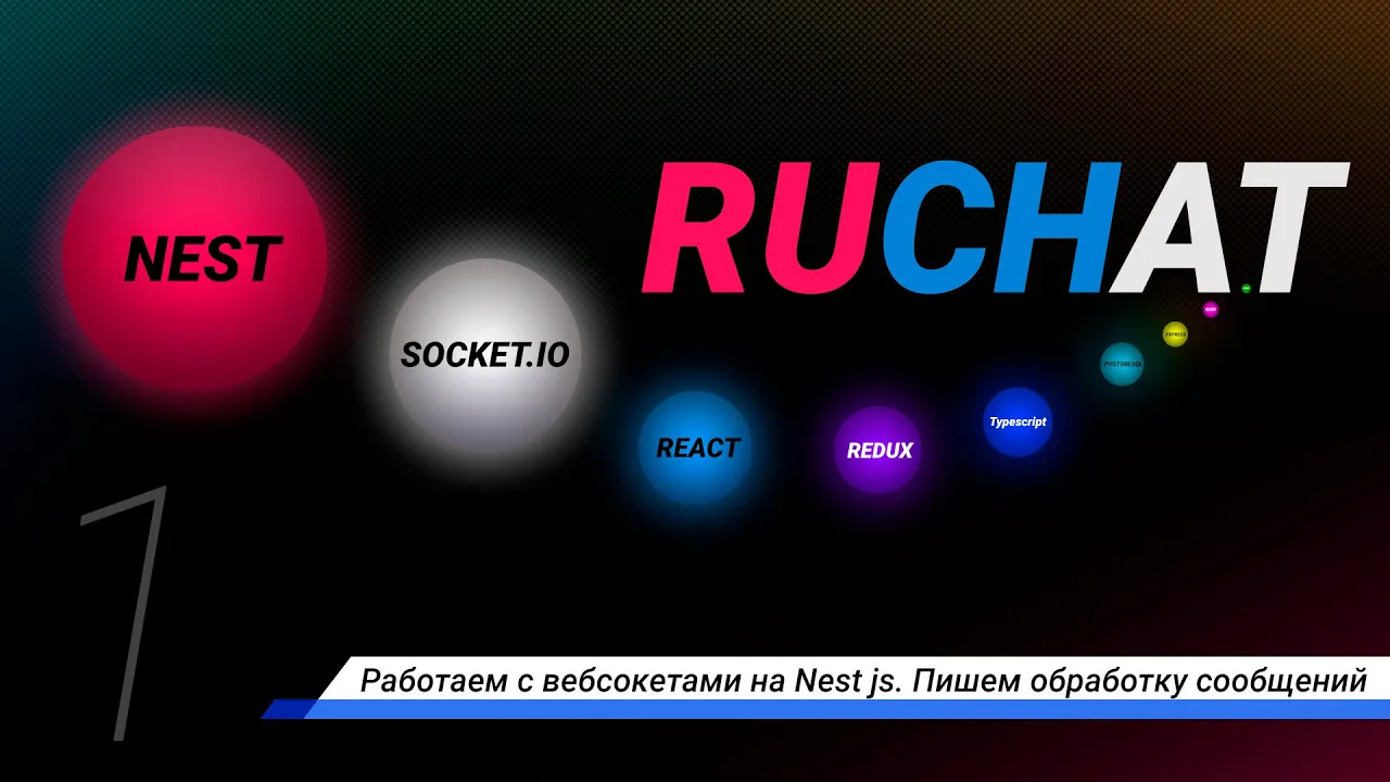 Разработка чата. Работаем с вебсокетами на Nest js. Пишем обработку сообщений. смотреть онлайн