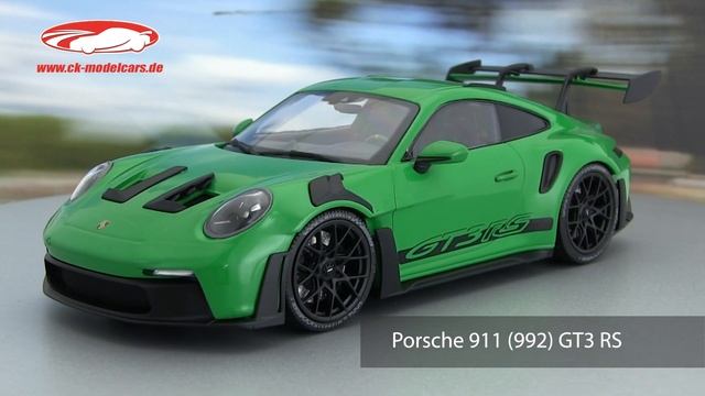 Ck-modelcars-video: Porsche 911 (992) GT3 RS  2023 1:18 Minichamps