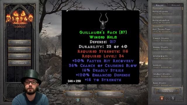 Diablo 2 Resurected - Keep it or Yeet it: HELMS смотреть онлайн