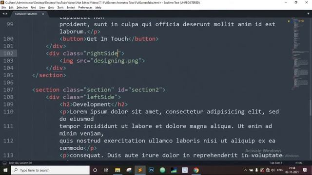 Fullscreen Animated Tabs Using HTML,CSS & JavaScript | Sliding Tab Contents смотреть онлайн