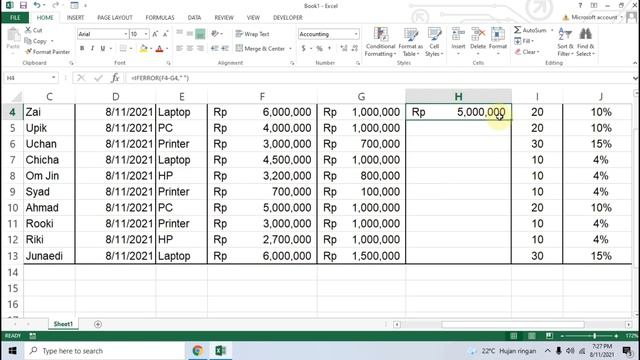 Cara Menghitung Bunga Angsuran Kredit Barang di Excel (Persentase Angsuran Per Minggu) смотреть онлайн