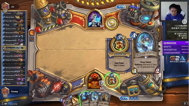 Hearthstone: C'Thun Warrior Training (Standard) смотреть онлайн