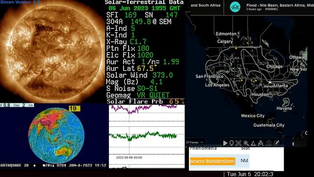 - News, Earthquakes, Earth & Space Weather смотреть онлайн