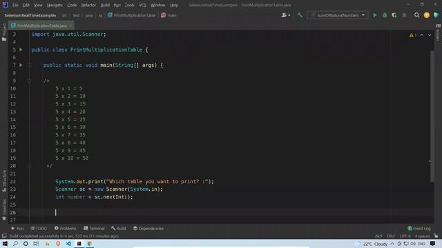 Java Program to Print Multiplication Table in Java | Print Multiplication Table in Java смотреть онлайн