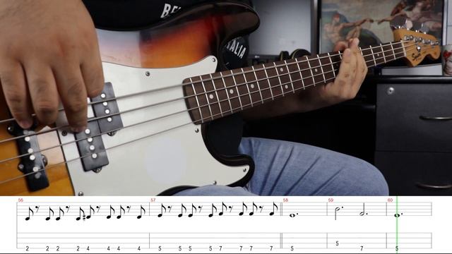 Everybody Wants To Rule The World (Tears for Fear) | Bass cover with tabs смотреть онлайн