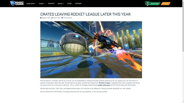 CRATES AND KEYS ARE BEING REMOVED FROM ROCKET LEAGUE (ALL IMPORTANT INFORMATION) смотреть онлайн