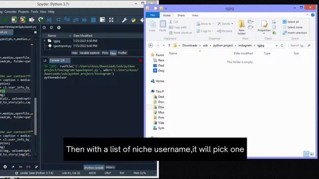 Instagram automation with python code | Instagram python BOT смотреть онлайн