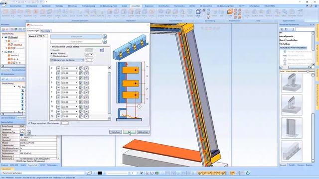 HiCAD 2021: Sheet metal clamp смотреть онлайн