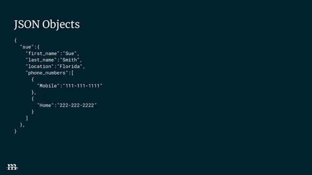 Introduction to JSON смотреть онлайн