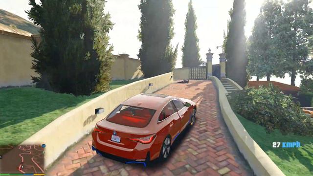 GTA V : stealing bmw i4 with michel | real life cars смотреть онлайн