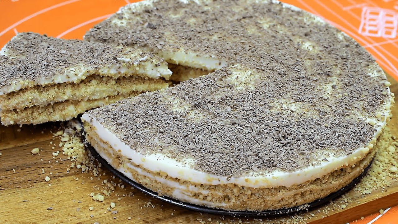 Легко и быстро - Торт «Пломбирный» без выпечки смотреть онлайн