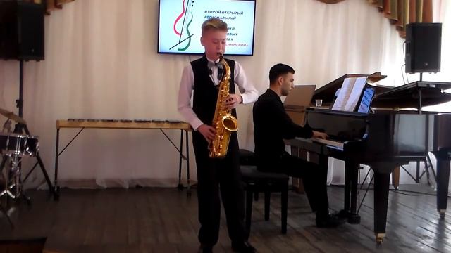 "Скарамуш" Д. Мийо, "Концертный этюд" А. Ривчун, играет Елизар Никитин смотреть онлайн