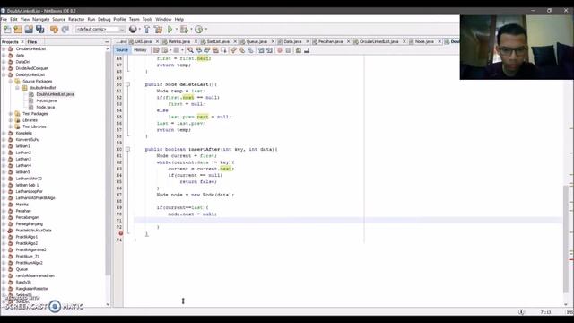 Program Double Linked List menggunakan Bahasa Java смотреть онлайн