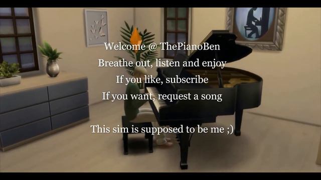 Sims 4 piano played by me and my sim lookalike. смотреть онлайн