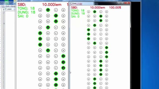 Chương trình chấm bài trắc nghiệm bằng Python OpenCV смотреть онлайн