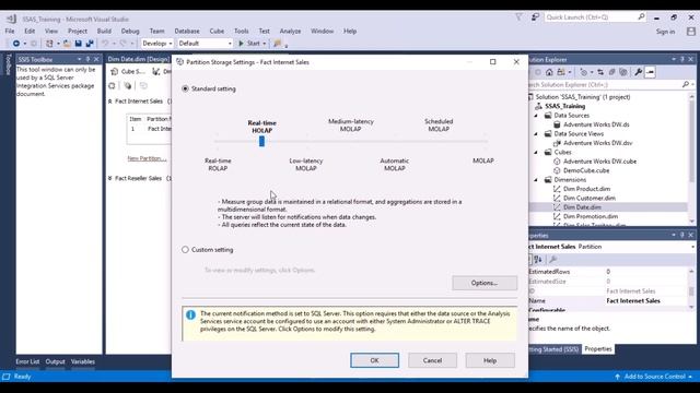 SSAS - Partitioning - MOLAP, ROLAP, HOLAP смотреть онлайн