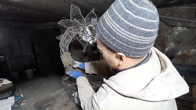 вазон с цветком из арт бетона смотреть онлайн