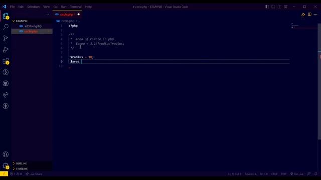 How to find Area of Circle in PHP #php #php8 смотреть онлайн