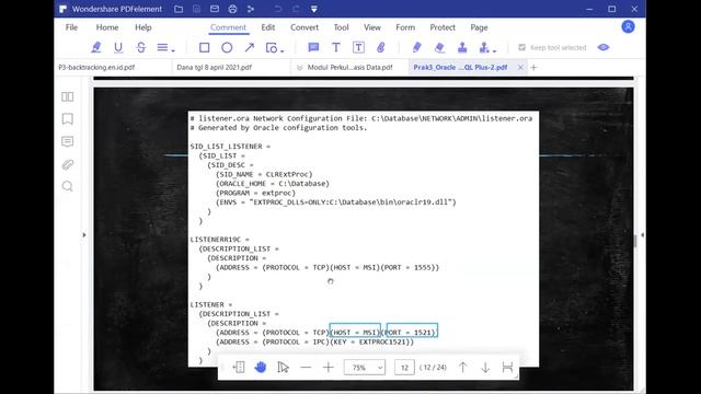 P3_MBD Oracle Net Configuration Assistant menggunakan Netca смотреть онлайн