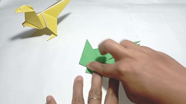 How To Make an Easy Origami Dinosaur - Paper Dinosaur смотреть онлайн