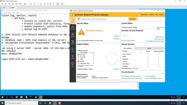 Step by step install Symantec Endpoint Protection Manager (SEPM) 14.2.2 (part 1)