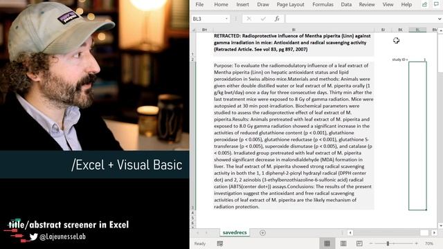 Quick interface for screening studies in Excel | Spreadsheet Synthesis смотреть онлайн