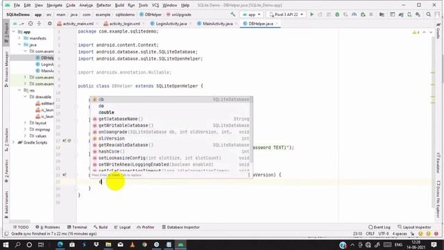 LOGIN APP IN ANDROID STUDIO USING SQLite | SQLite DATABASE | LOGIN AND REGISTER APP WITH FULL CODIN смотреть онлайн