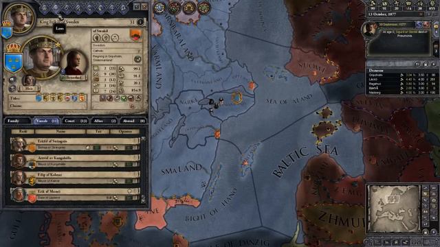 Let's Play Crusader Kings II - Sweden - Part 5: Oops, I pissed off a few vassals смотреть онлайн
