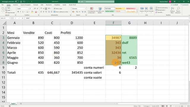 Funzione CONTA numeri, valori e celle vuote - EXCEL TUTORIAL ITALIANO 12 смотреть онлайн