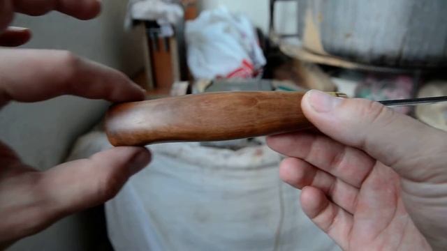 Нож ручной работы из Р6М5 смотреть онлайн