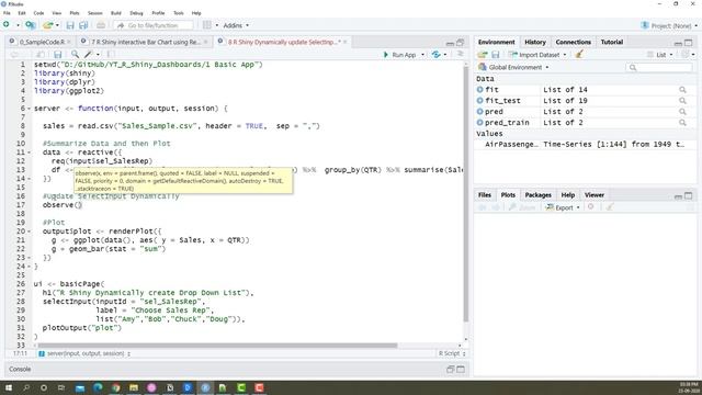 [R Shiny Basic App] #8 Dynamically create Drop Down List смотреть онлайн