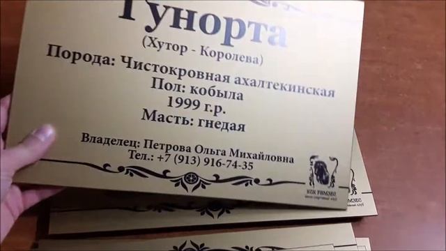 Золотые таблички для КСК "Рамзес" смотреть онлайн