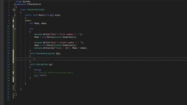 24- Try - Catch - Finally смотреть онлайн