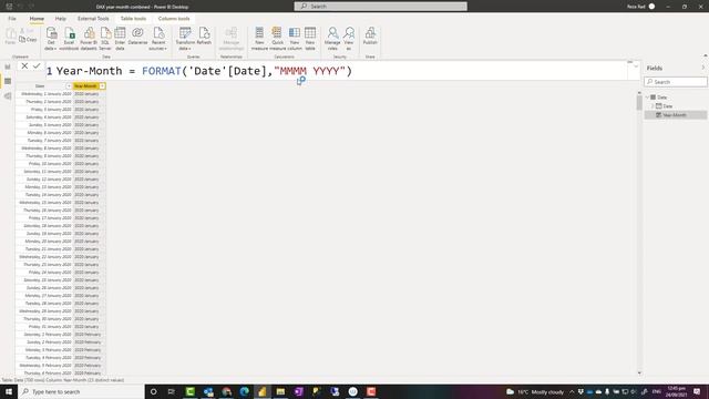 Generate Year and Month Combinations in Power BI Report using DAX смотреть онлайн