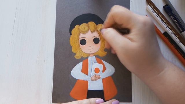 Рисунок на крафтовой бумаге/Speedpaint смотреть онлайн