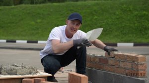 Кладка кирпича ручной формовки