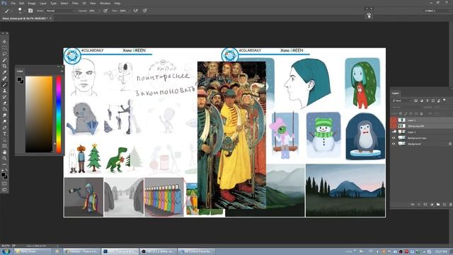 CG LAB DAILY stream | Разбор работ | Леонид Илюхин из Game Insight | часть 2 смотреть онлайн