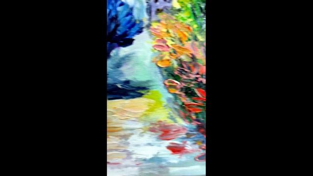 Картина пейзаж Прованс "Дорога к дому". Миниатюра смотреть онлайн