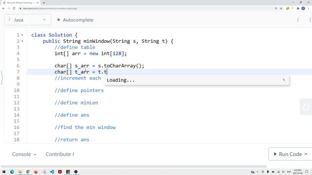 [Java] Leetcode 76. Minimum Window Substring [Sliding Window #8] смотреть онлайн