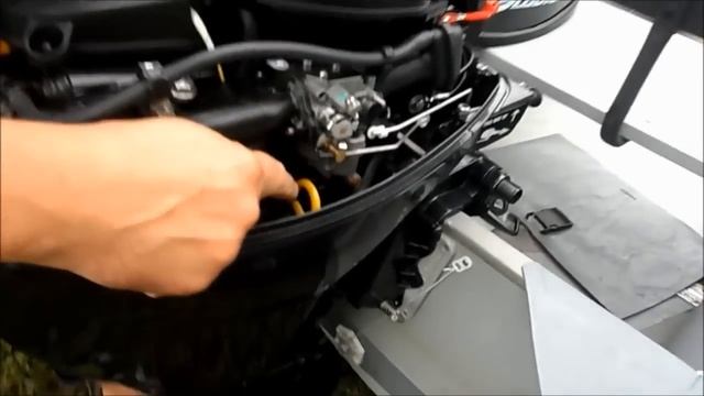 Лодочный мотор Гладиатор-9.9 (4-х тактный). Обзор, обкатка. смотреть онлайн