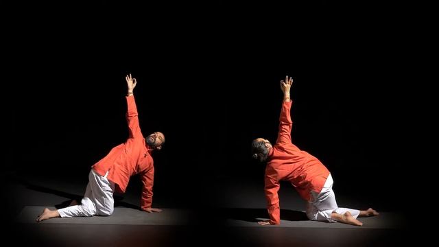 How to do the Eagle Leg Table pose - YOGASANA 265-286 смотреть онлайн